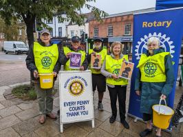 Collecting Donations to 'End Polio Now'